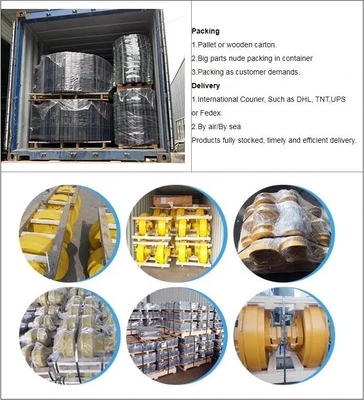 D6D Bulldozer Undercarriage Parts 1205766 1205746 Single Double Flange Track Roller